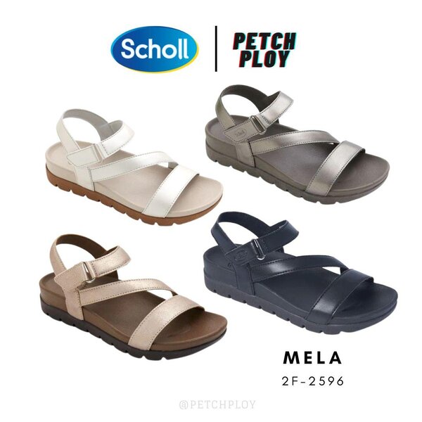Scholl รุ่น Mela 2F-2596 รองเท้าสกอลล์ แบบรัดส้น นวัตกรรมที่ออกแบบให้รองรับรูปเท้าได้ทุกส่วน