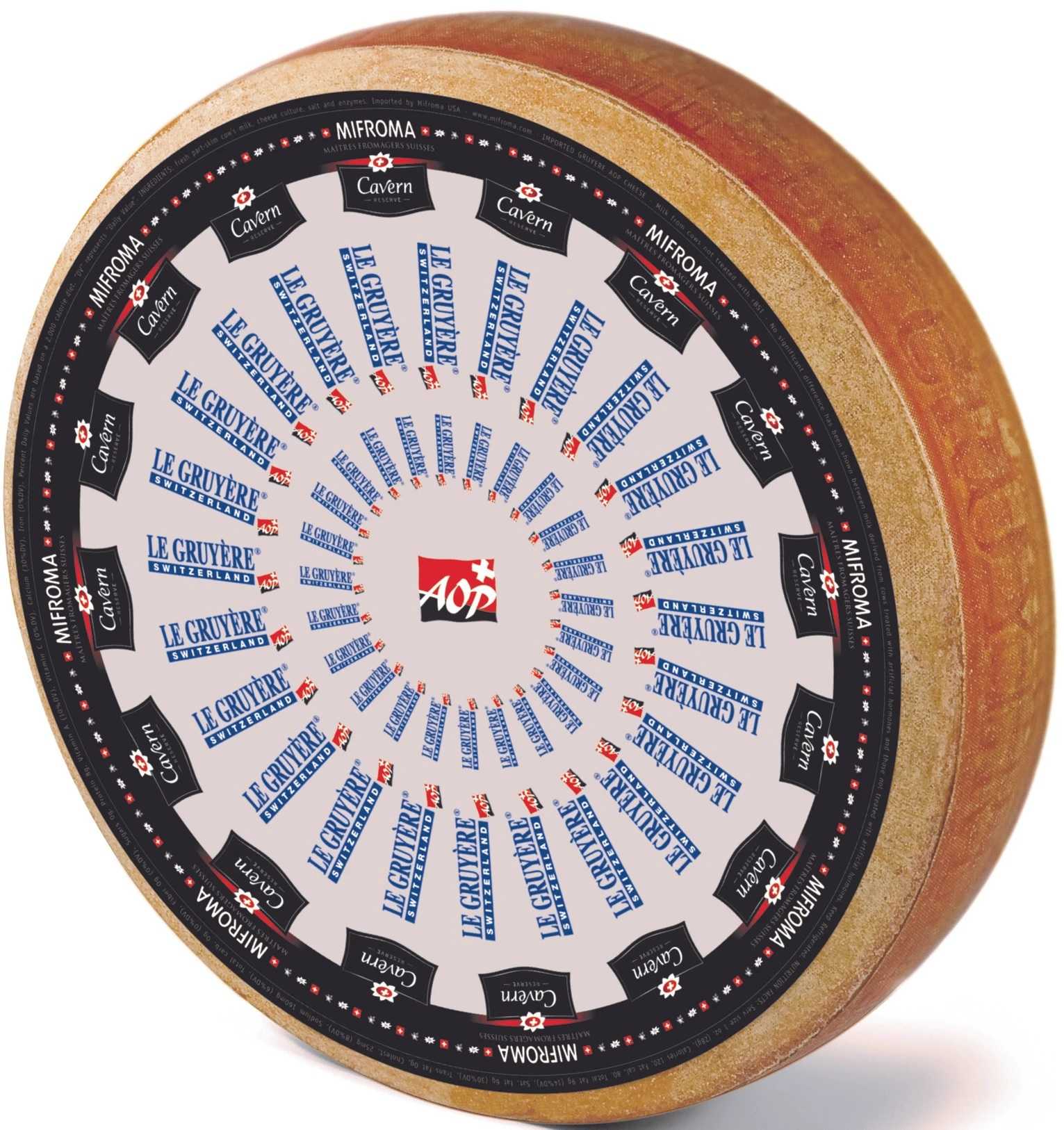 Le Gruyere AOP กรูแยร์ชีส Cavern-Cave Aged