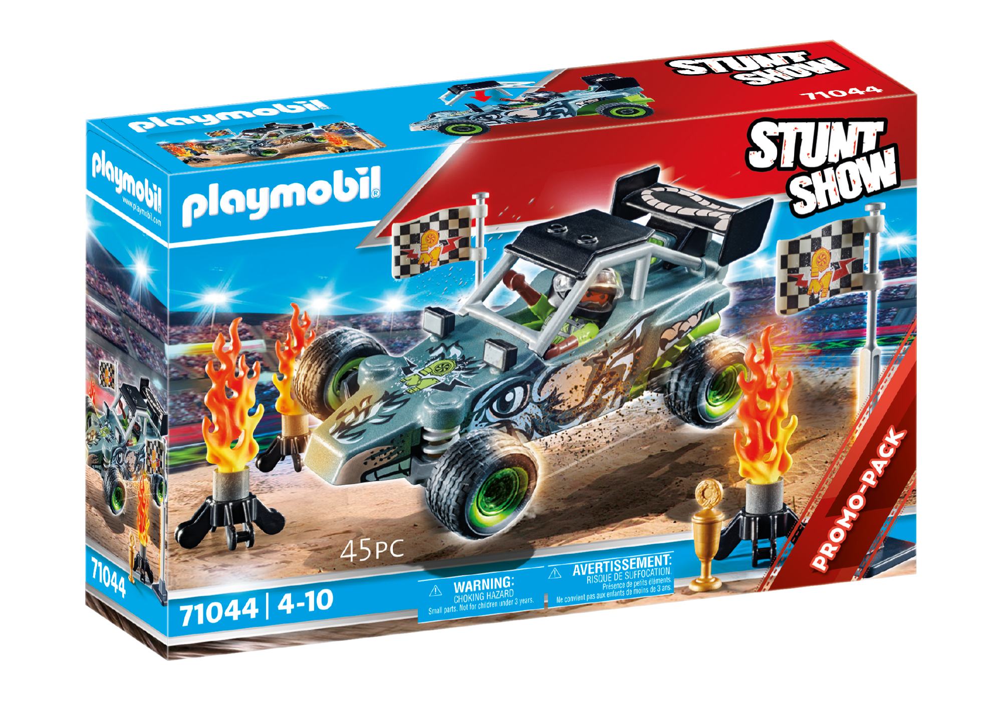 Playmobil โปรโมแพ็ค นักแข่งรถสตั้นโชว์ PM-71044-23