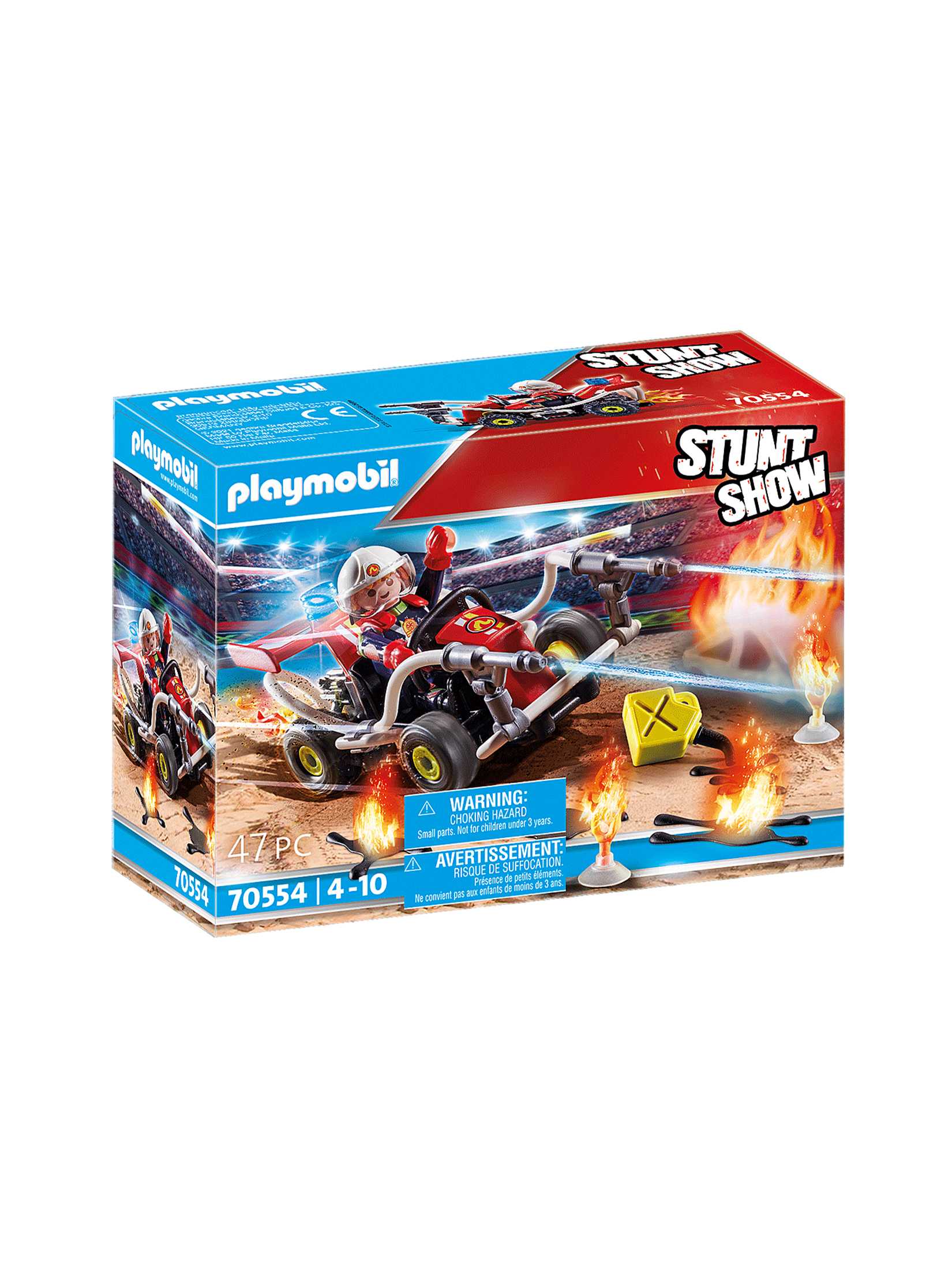Playmobil สตั๊นท์โชว์ รถโกคาร์ทดับเพลิง PM-70554-21