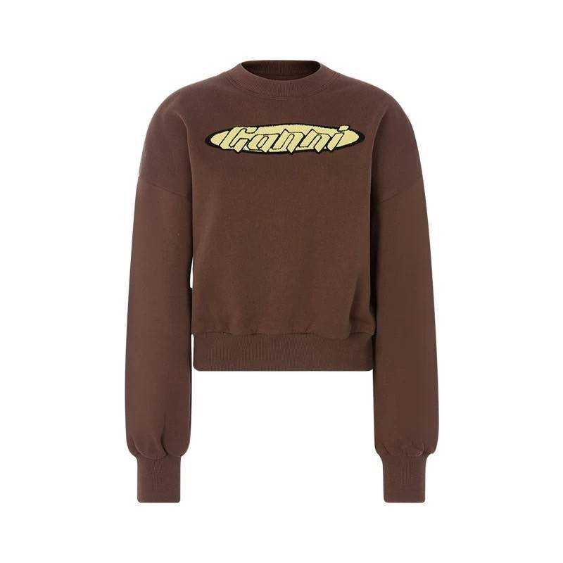 ( SALE ) GANNI FLYFFY LOGO SWEATSHIRT 
