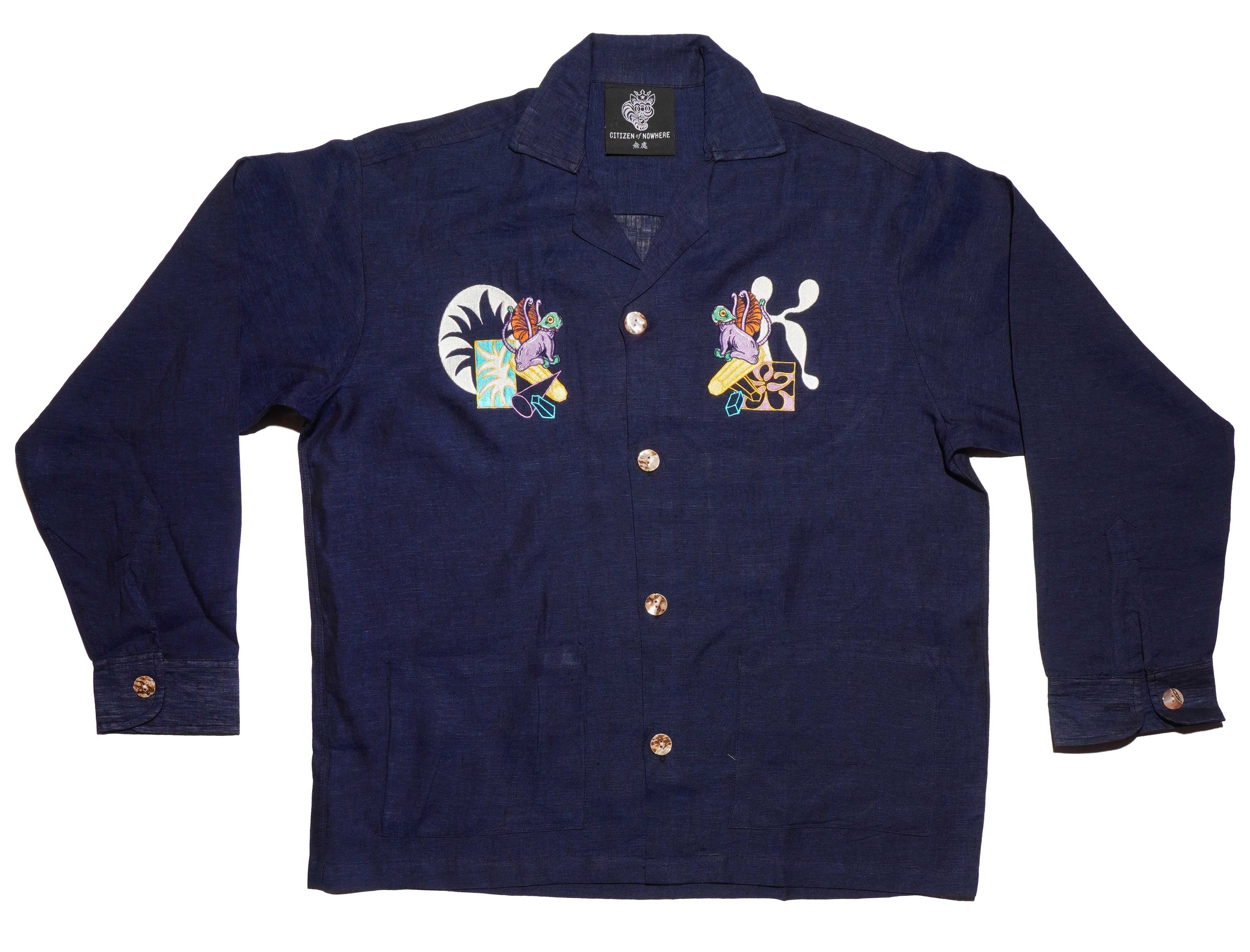 OK windbreaker_Dick Head Navy