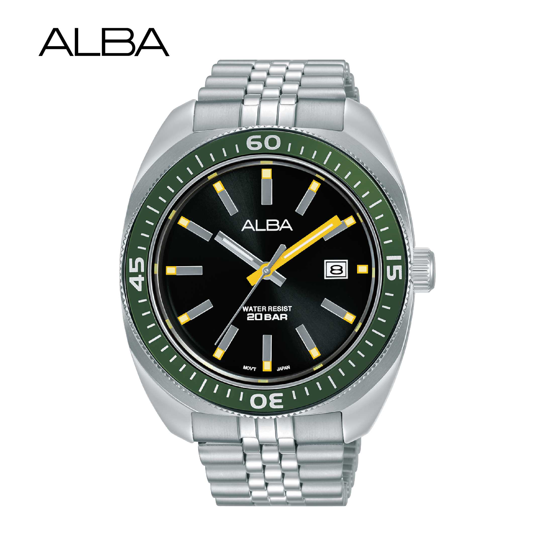 ALBA นาฬิกาข้อมือ Sportive Automatic รุ่น AS9T85X ขนาด 43 mm.