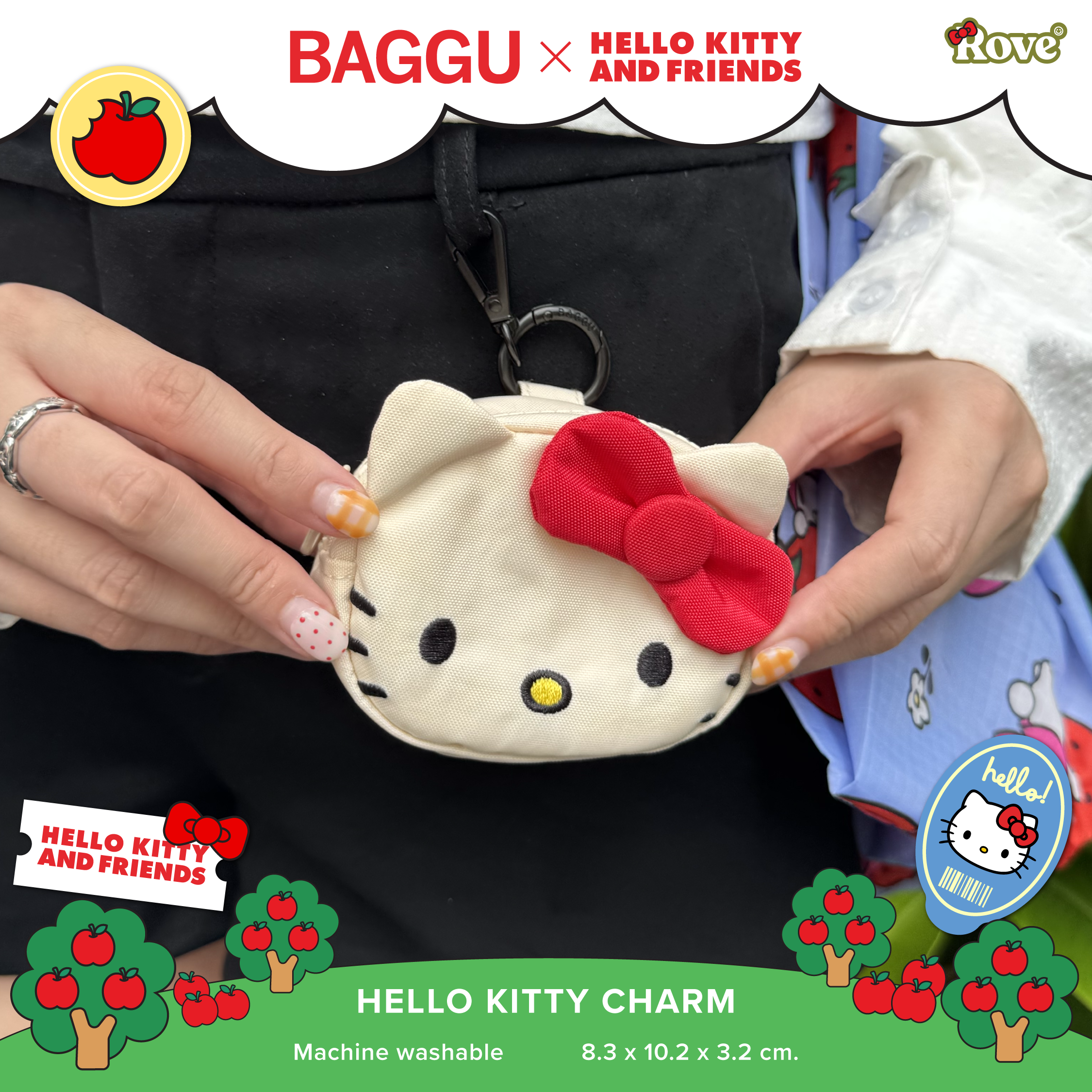BAGGU Charm - Hello Kitty