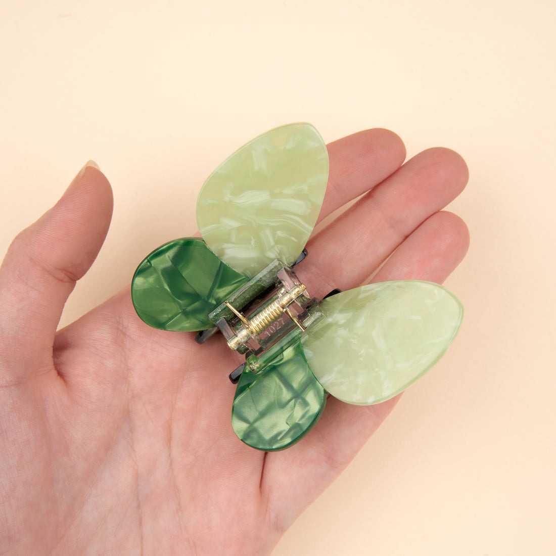 Coucou Suzette Hair Claw - Green butterfly
