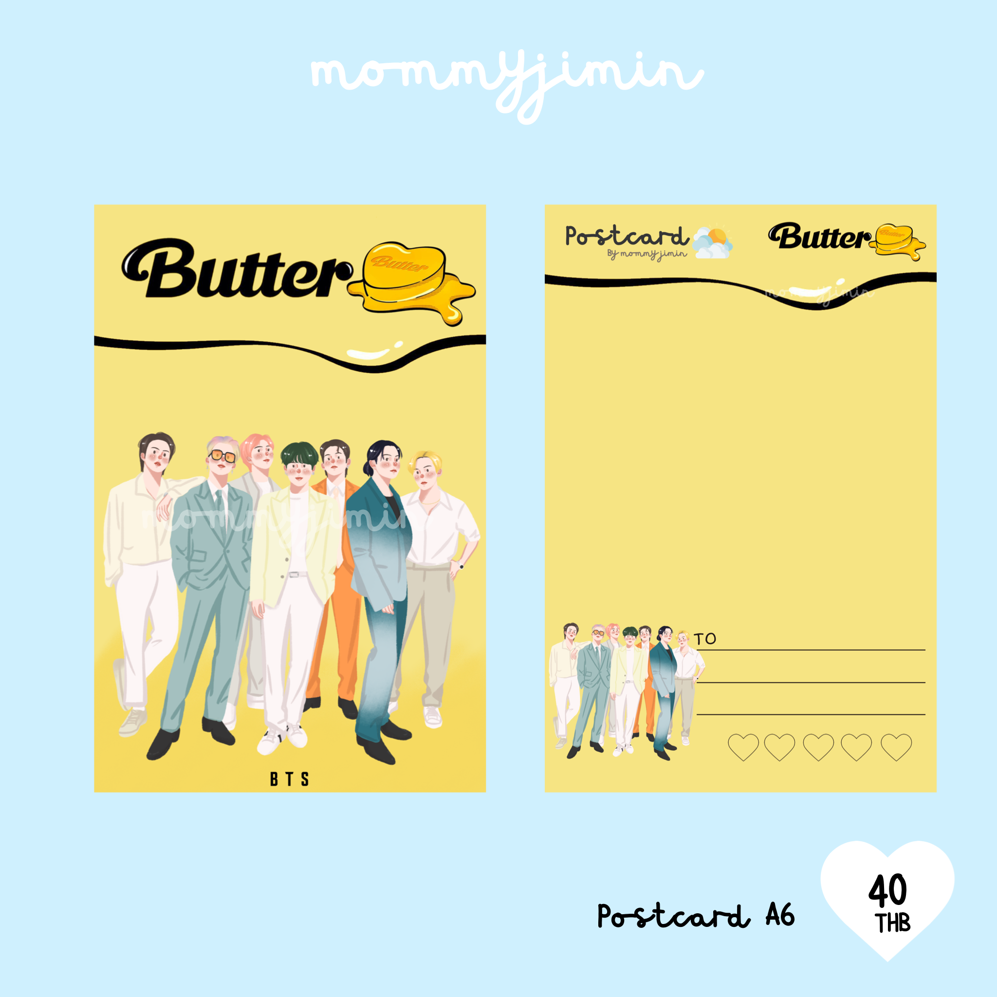 Postcard BTS “Butter “ A6