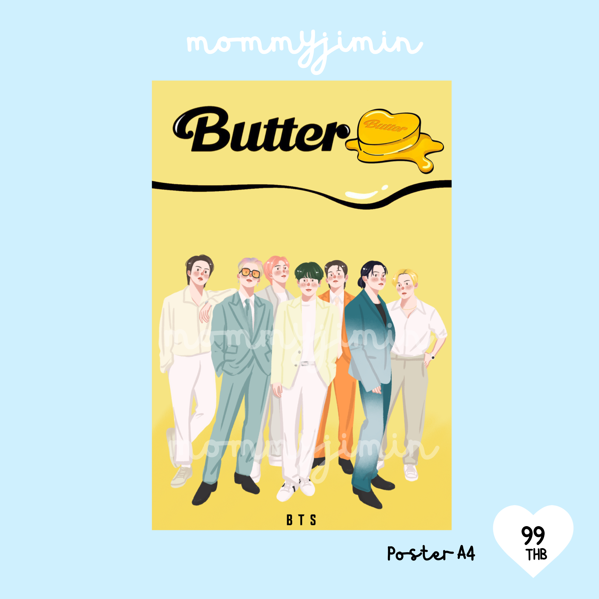 Poster BTS “Butter” A4