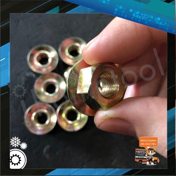 น็อตเกลียวซ้าย เบอร์ 17,19 รูประมาณ 9มิล น็อตเครื่องตัดหญ้า NB411,RBC411,EC04 คุณภาพดี น็อตหัวเกี...