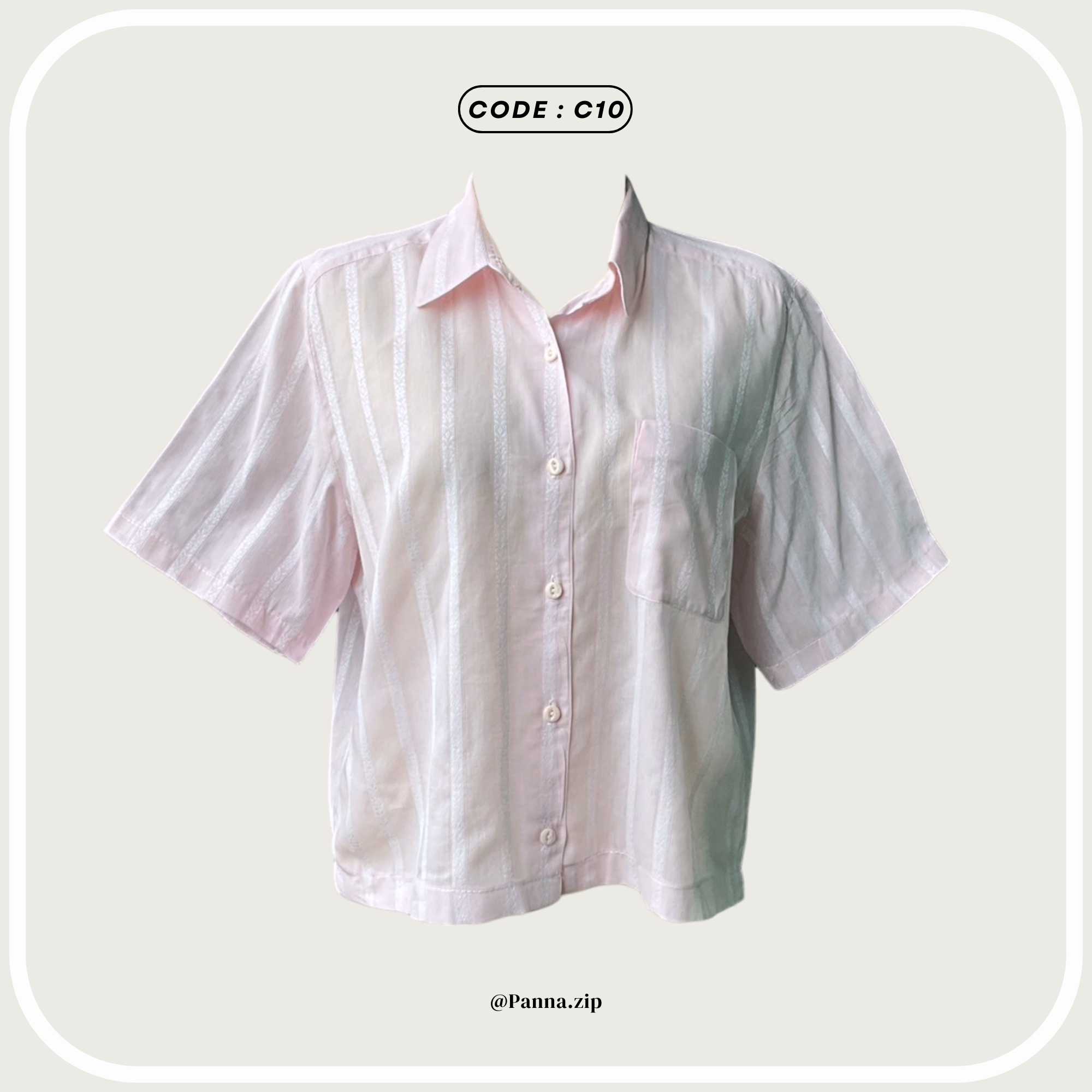 C10 : Crop shirt oversize