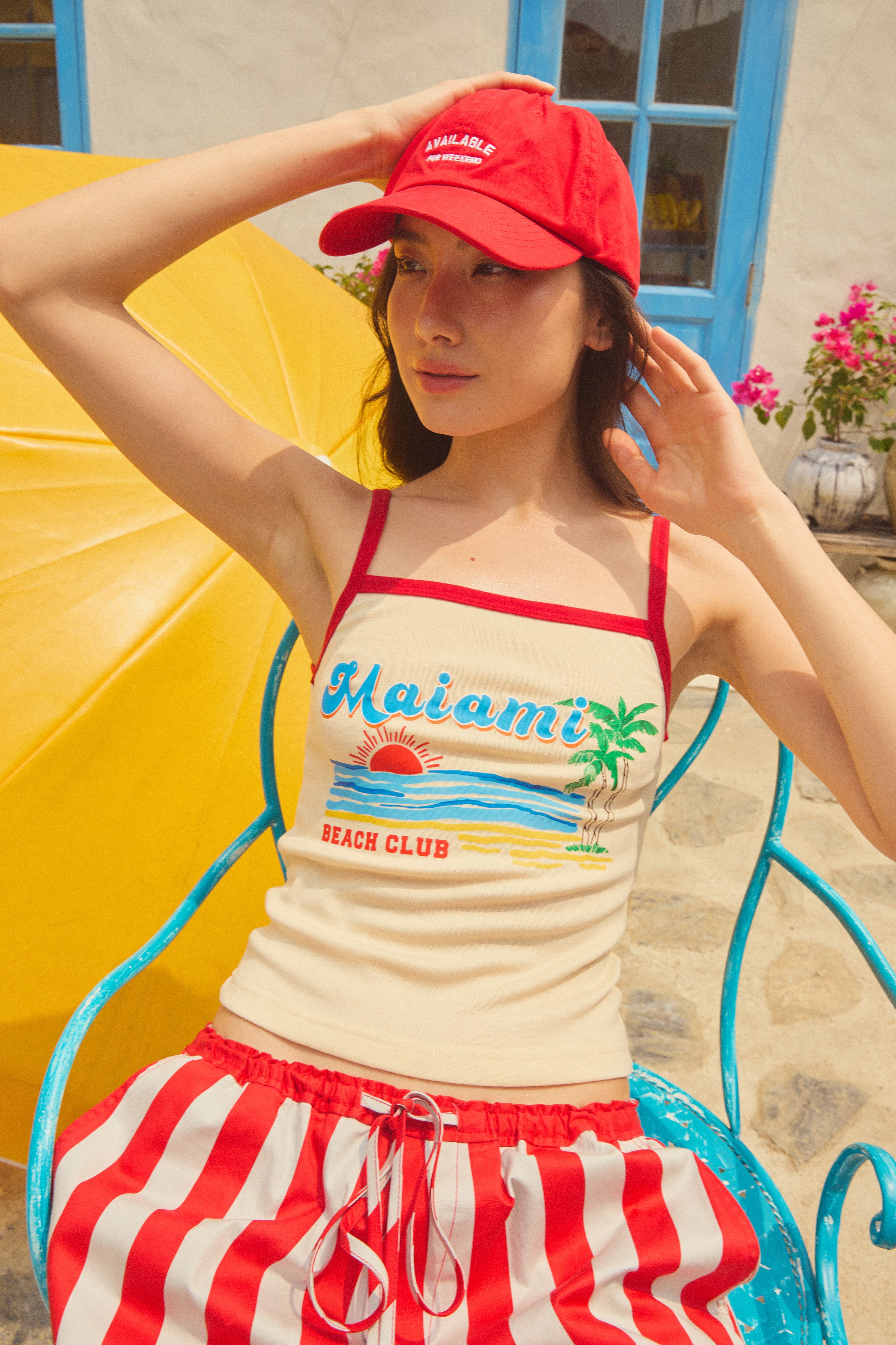 ZTNcali-0093 Maiami club  spaghetti top (S)