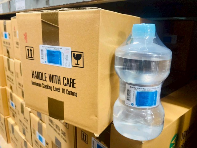 ANB Sterile Water for Irrigation น้ำกลั่นปราศจากเชื้อใช้ภายนอก 1000 ml (ยกลัง 10 ขวด) | LINE SHOPPING