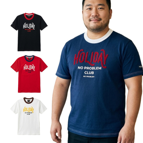 เสื้อยืดไซส์ใหญ่ผู้ชาย รุ่น NR69002  เสื้อยืดคอกลมสไตล์ Ringer Tee แฟชั่นคนอ้วน อก 52-60 นิ้ว