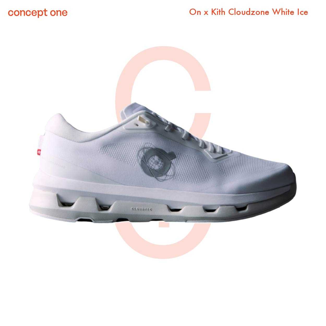On x Kith Cloudzone White Ice
