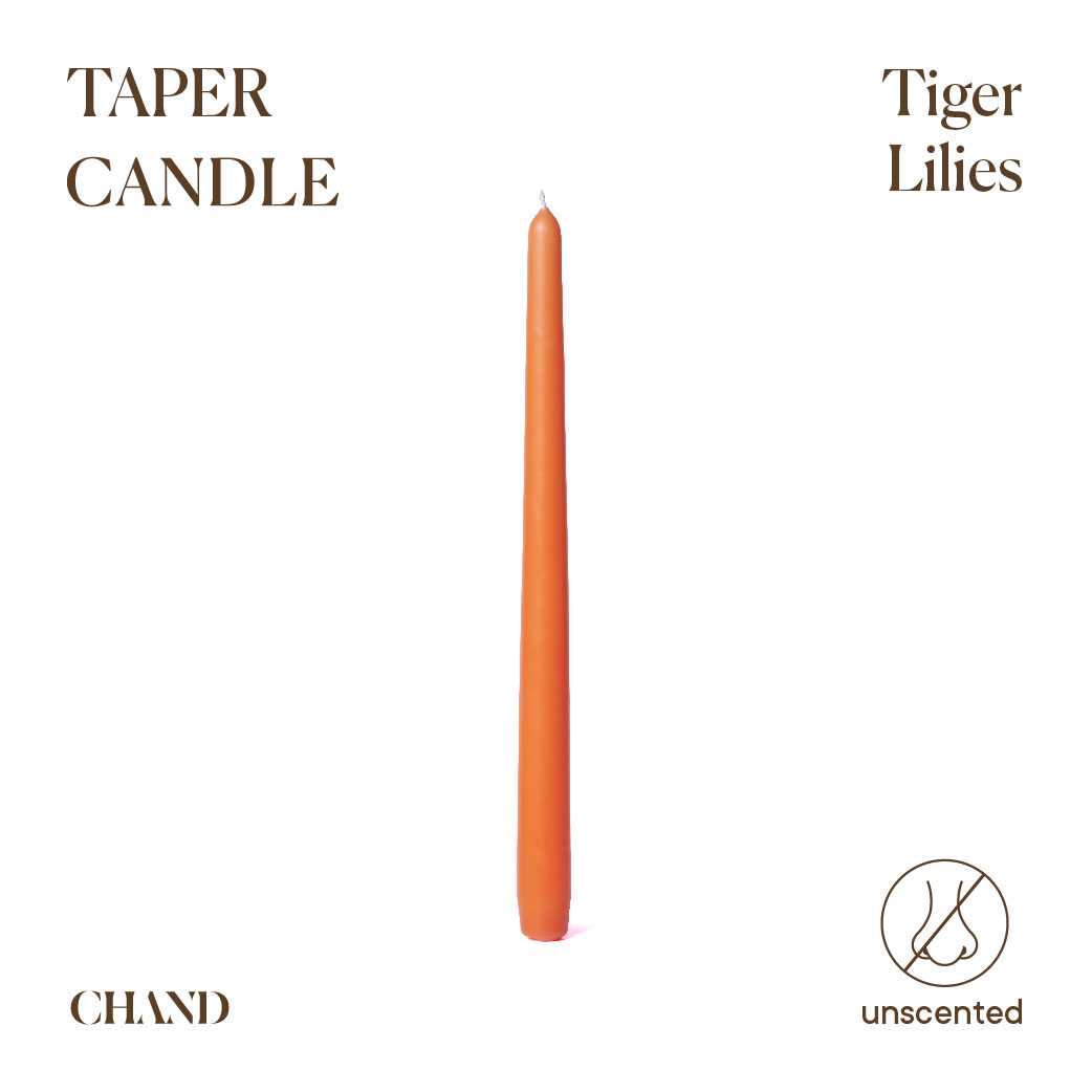 Tiger Lilies Taper Candle