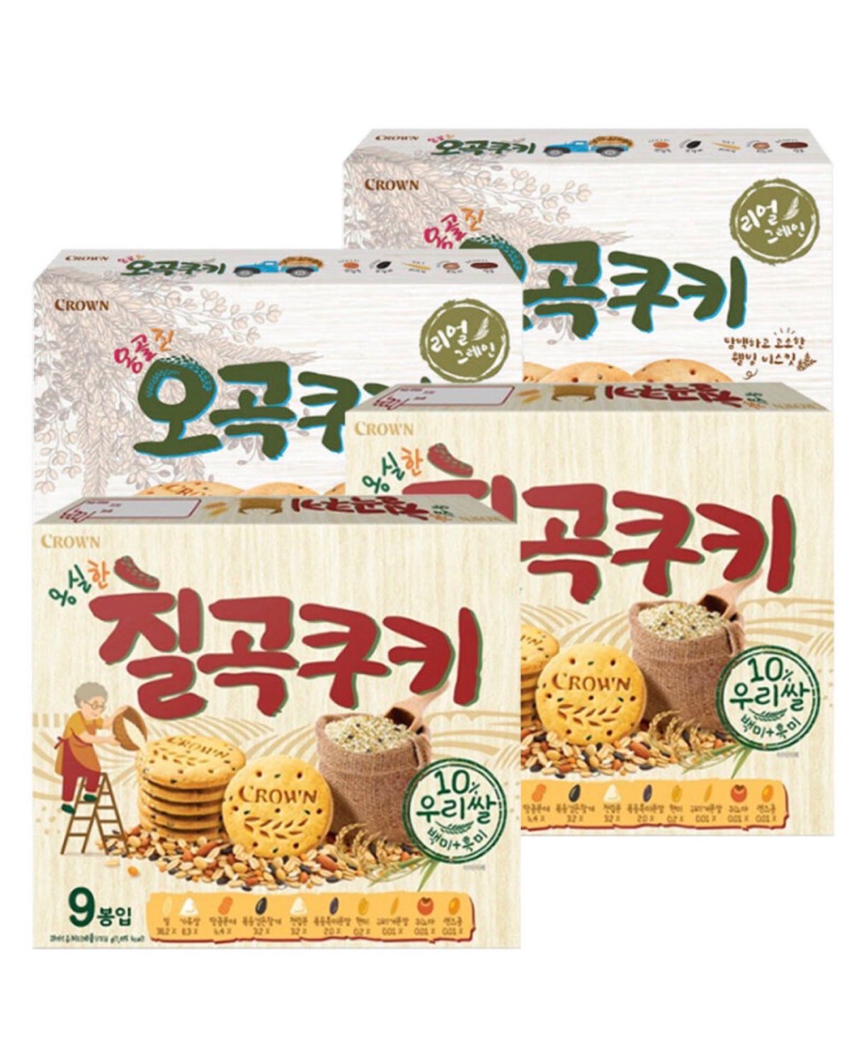 Crown Chilgok/Ogok Cookie คุกกี้รวมธัญพืช🥜