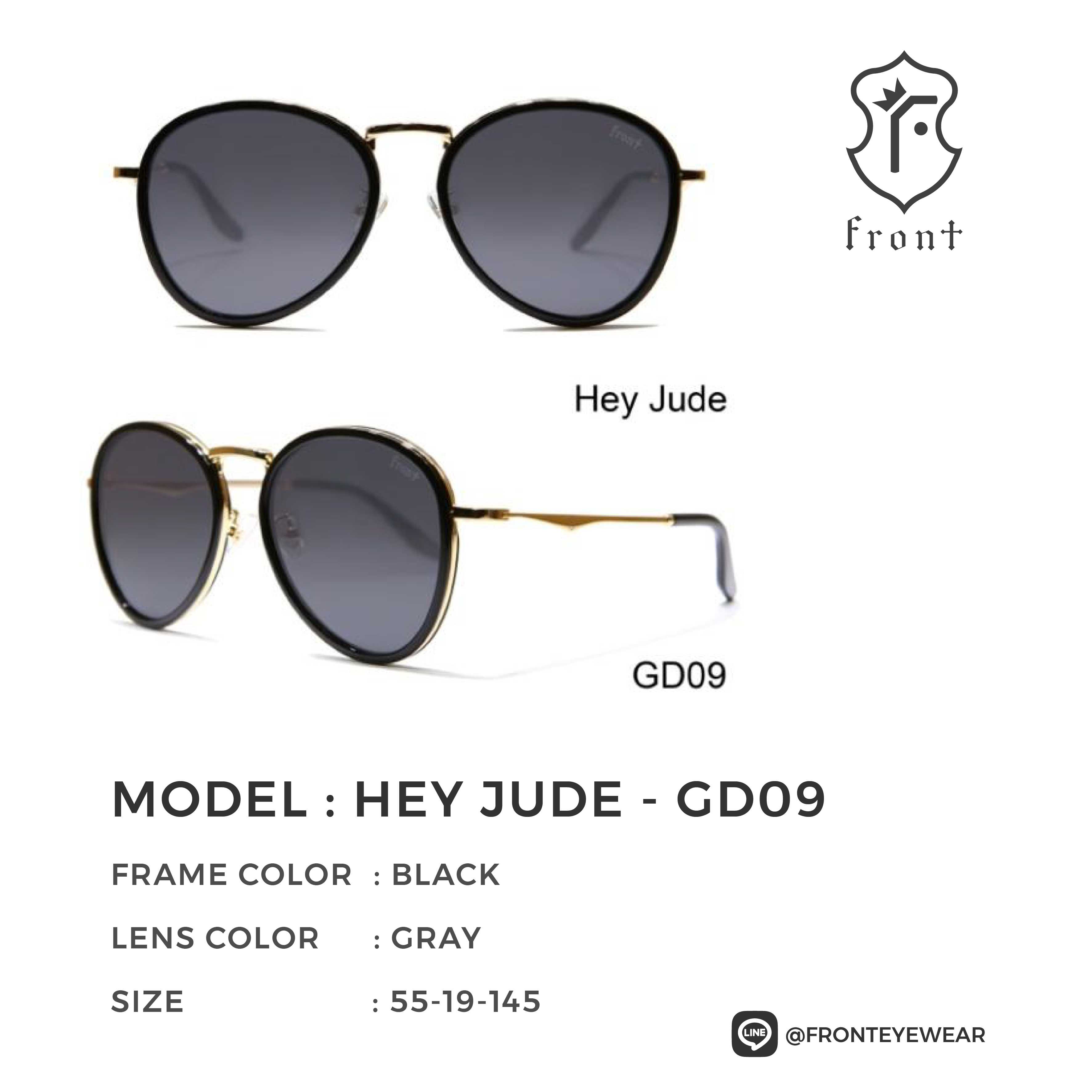 FRONT - แว่นกันแดด รุ่น Hey Jude (สามารถนำไปตัดเลนส์สายตาได้ค่ะ) - Fronteyewearthailand
