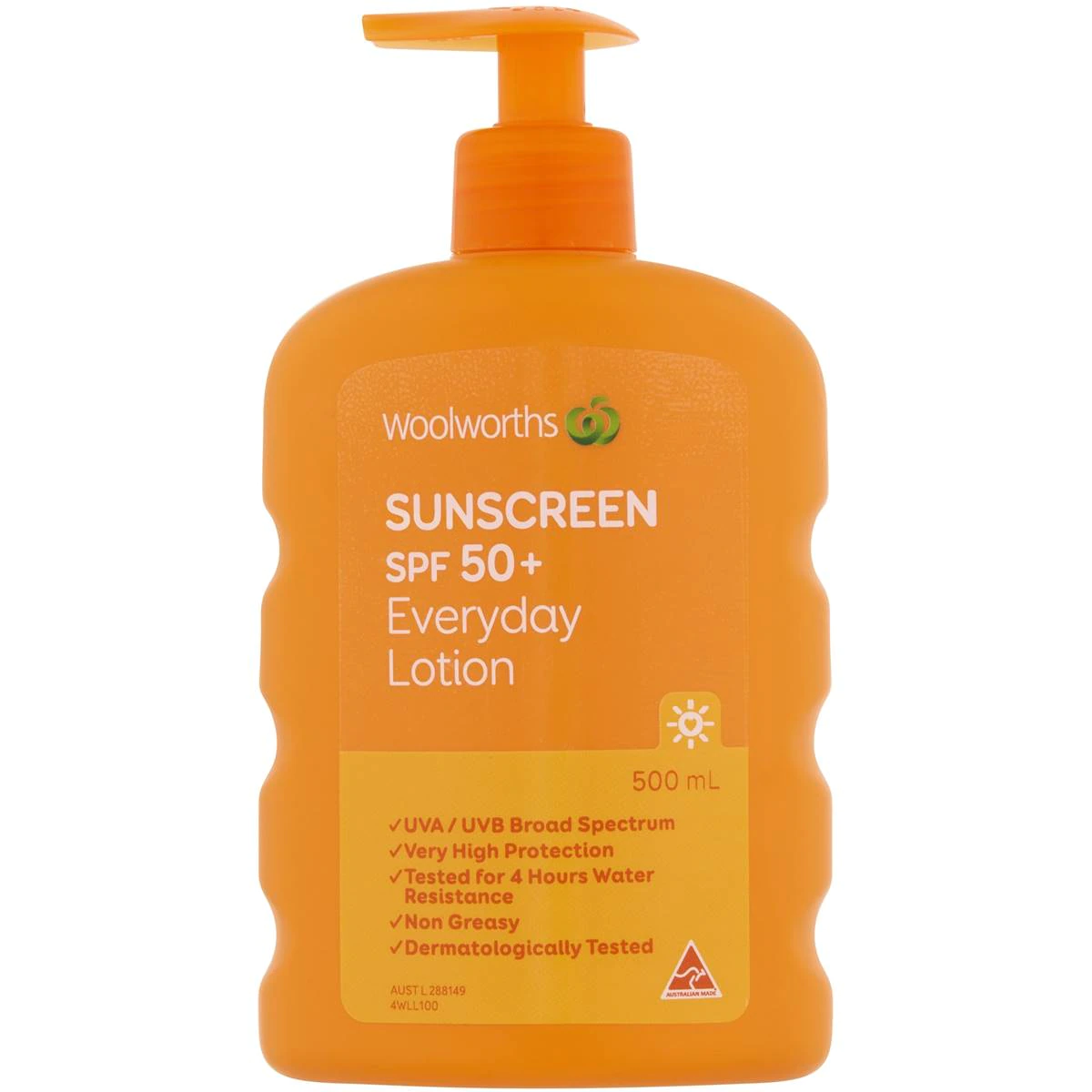 พร้อมส่ง ไม่ต้องรอนาน  Woolworths Sunscreen Spf 50+ 500ml