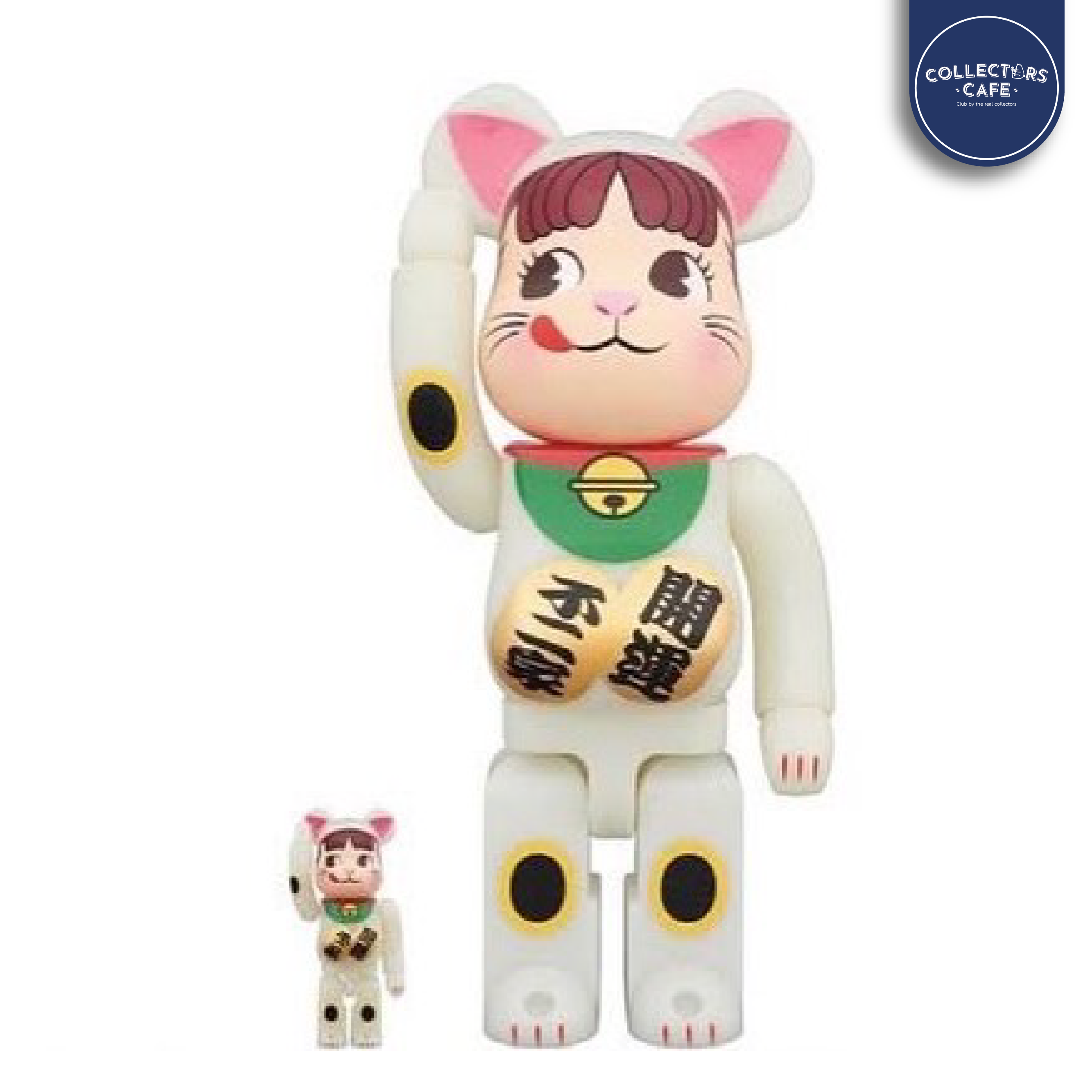 Bearbrick Peko Lucky Cat GID 400+100%