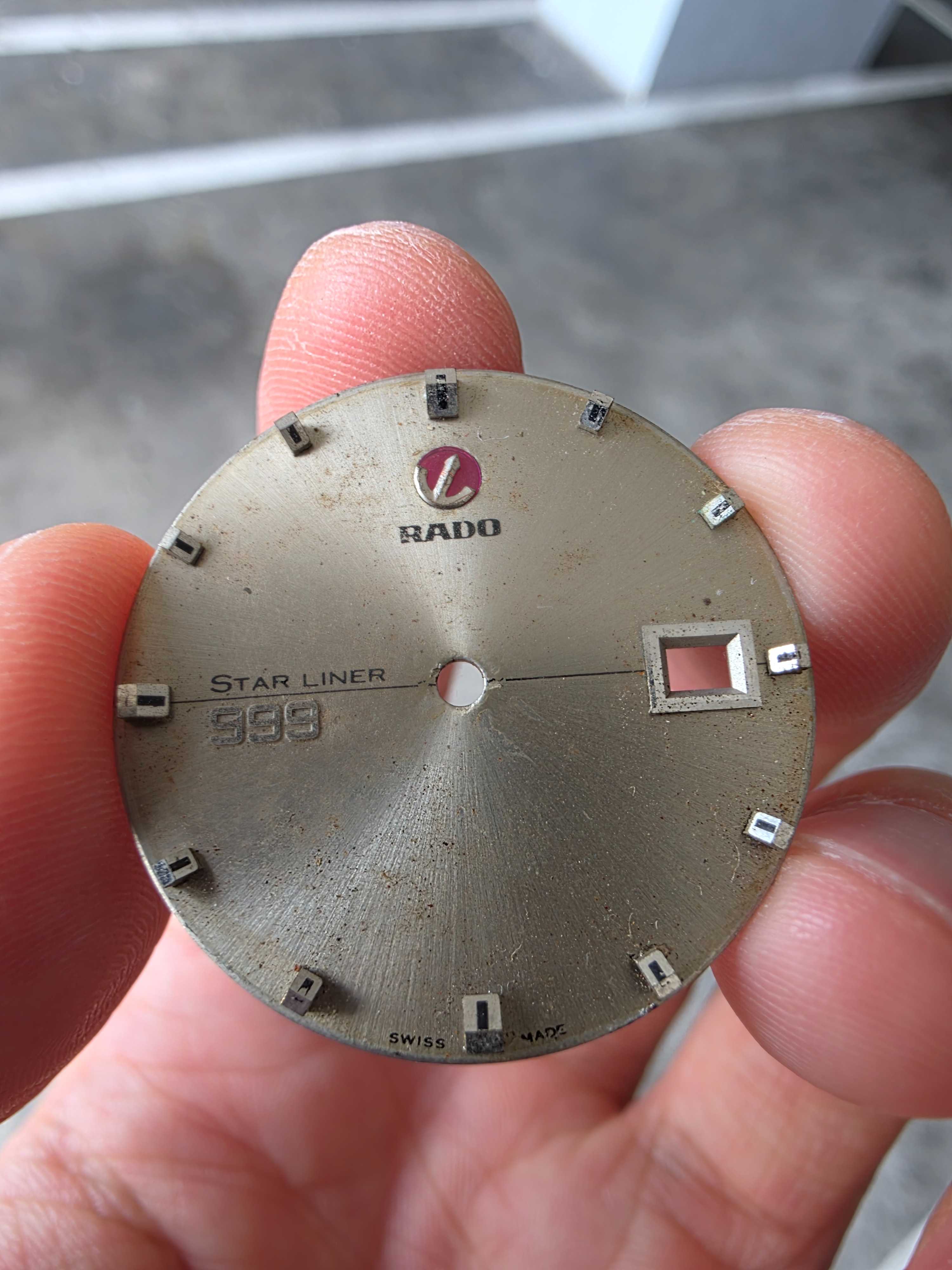 หน้าปัดนาฬิกา ยี่ห้อ RADO สวยเก่าเก็บเดิมๆ หายาก 999 ขายตามสภาพ พร้อมส่ง