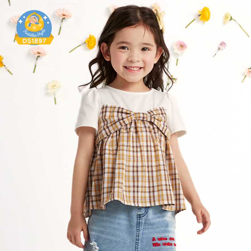 (DS1897) เสื้อแขนสั้น (รอบอก 21 - 29 นิ้ว)