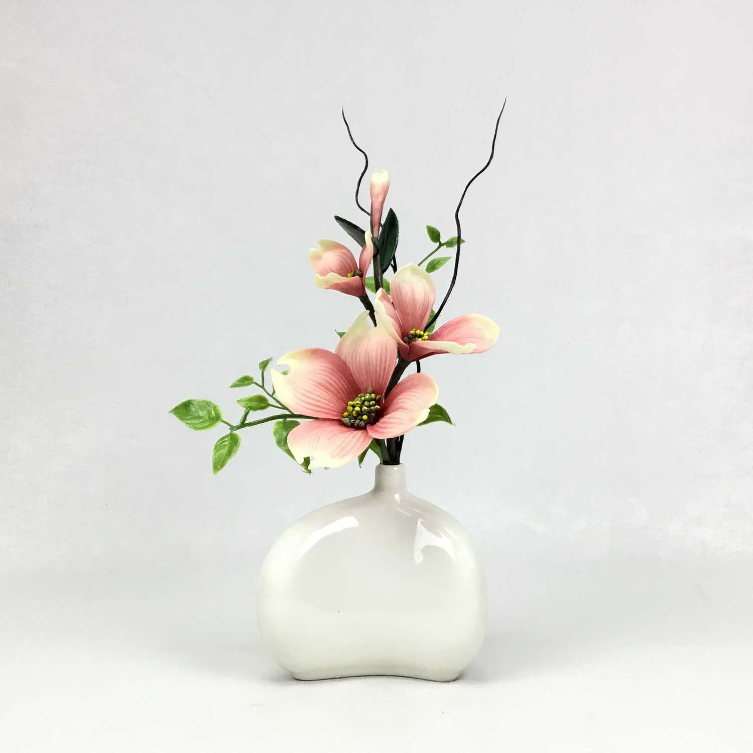 ดอก Dogwood แจกันดอกไม้ประดิษฐ์ CR-59164-W Mauve