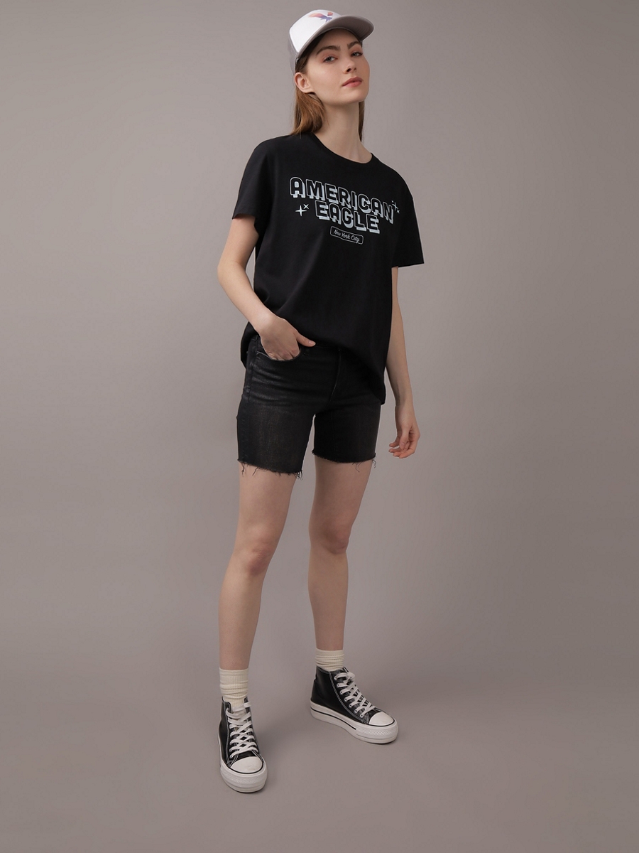 เสื้อ ผู้หญิง 9514 BRANDED BOYFRIEND TEE INTL ( 037-9514-001 )