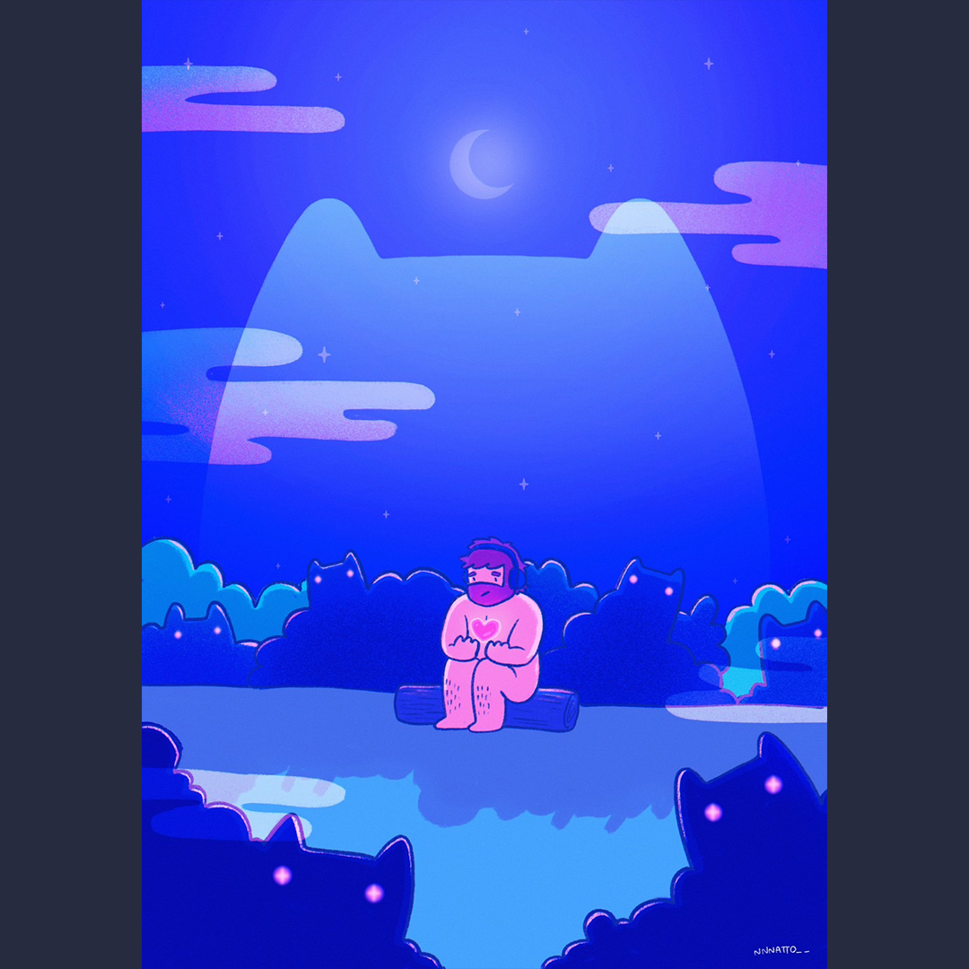 Listen to your heart A6 postcard