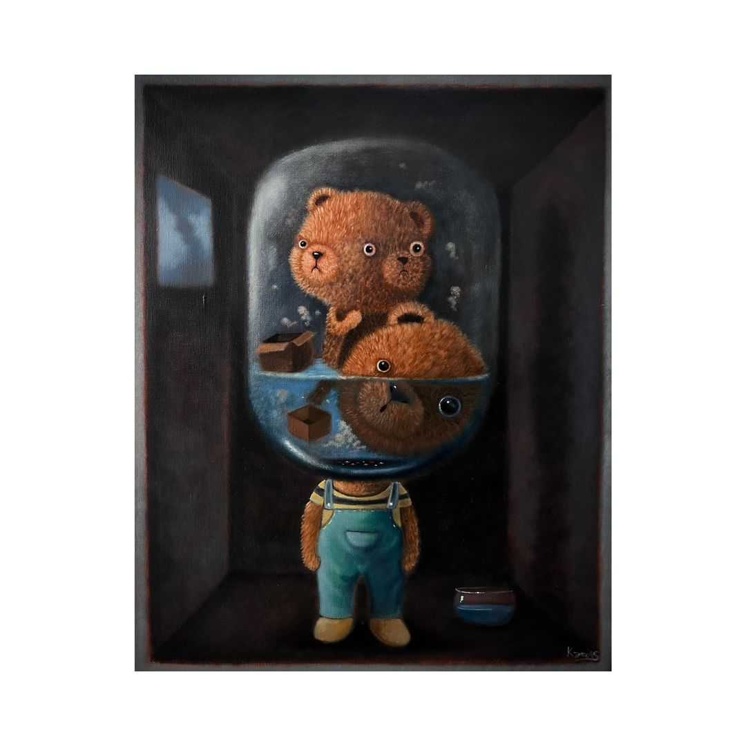 Art Print Glass Head by Keng Jeans