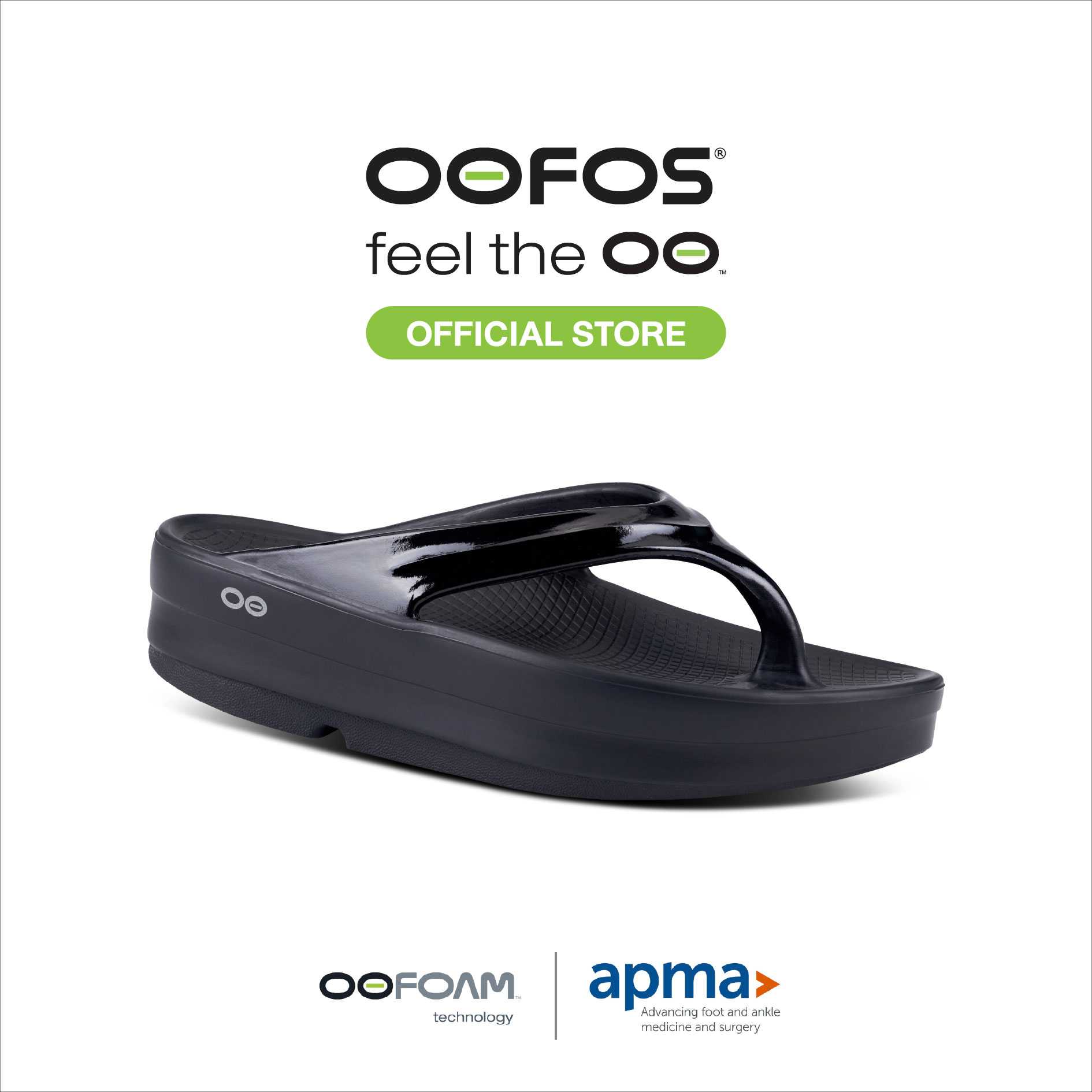 OOmega Black - รองเท้าเพื่อการฟื้นฟู