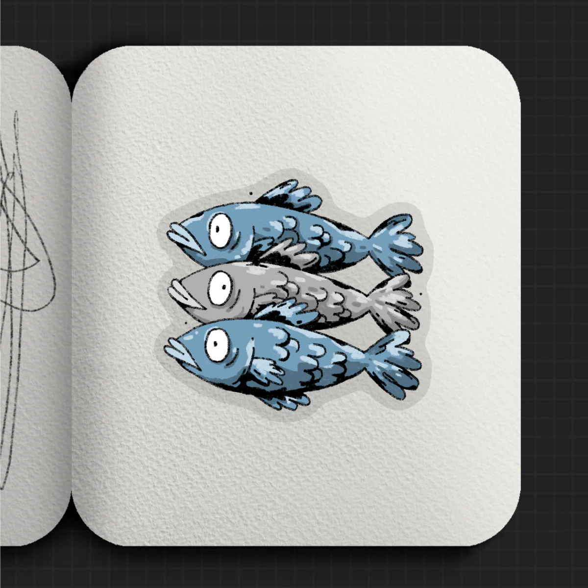 ‘Blue Fish’ sticker