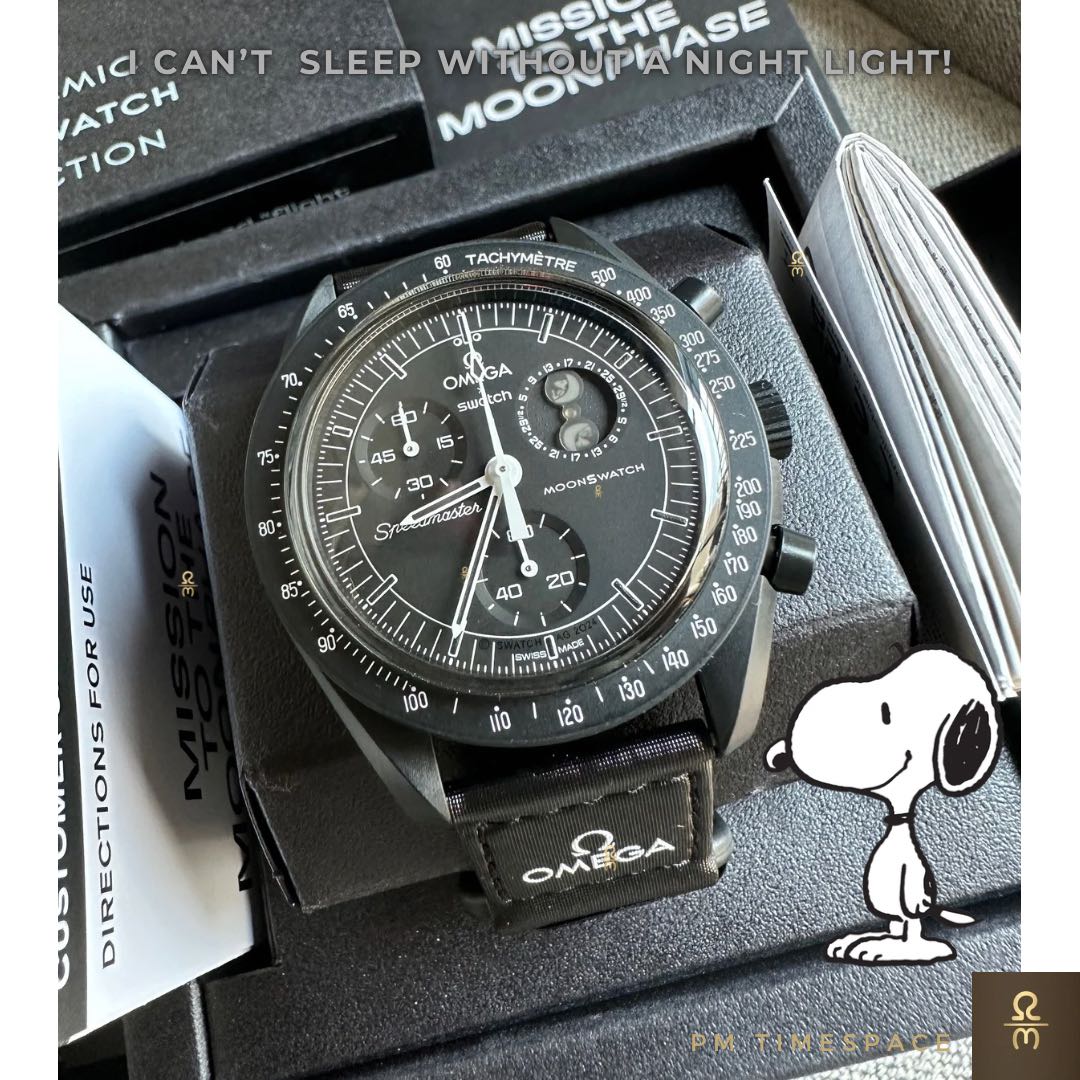 นาฬิกาOmega x Swatch Mission to the MOONPHASE (Snoopy)