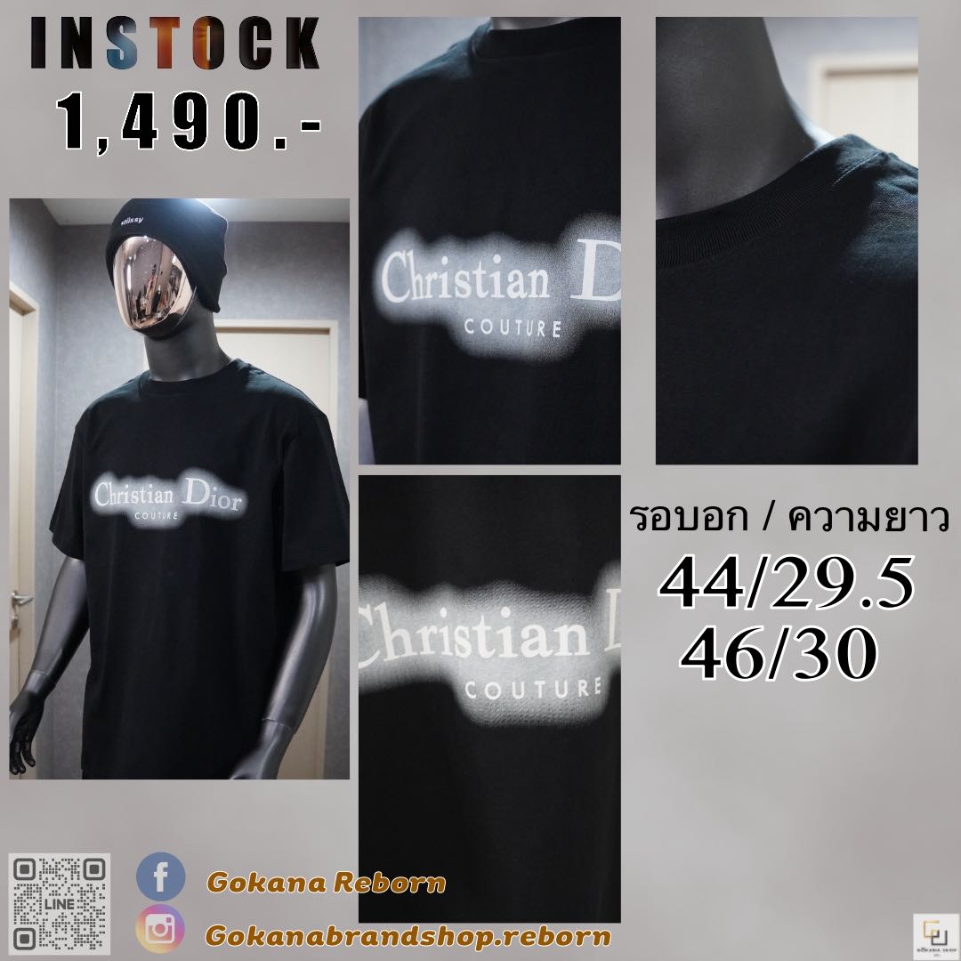 (พร้อมส่ง) CDR Couture T-Shirt ดำ เบลอ