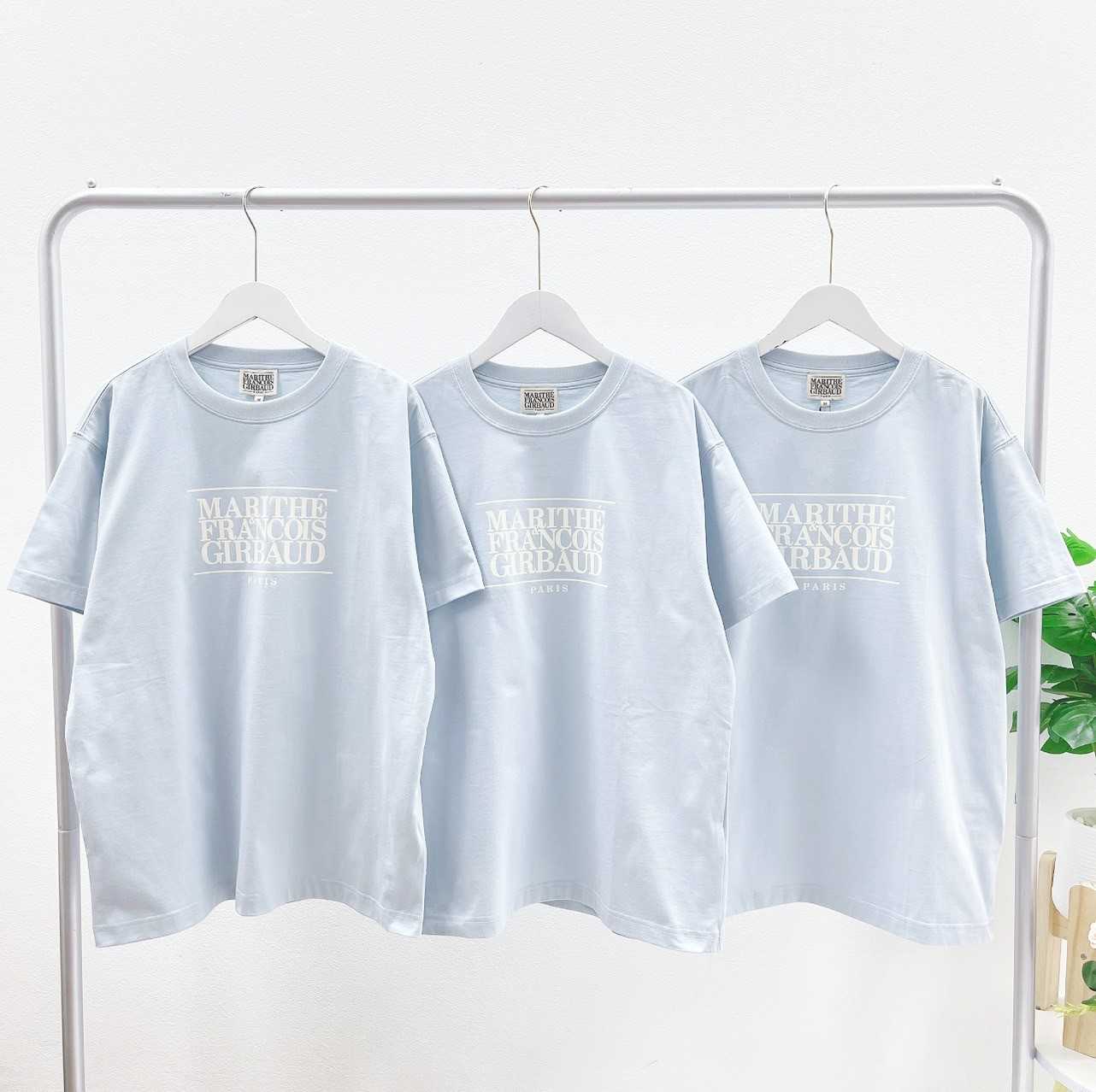 Marithe Classic logo tee (Light Blue) Unisex