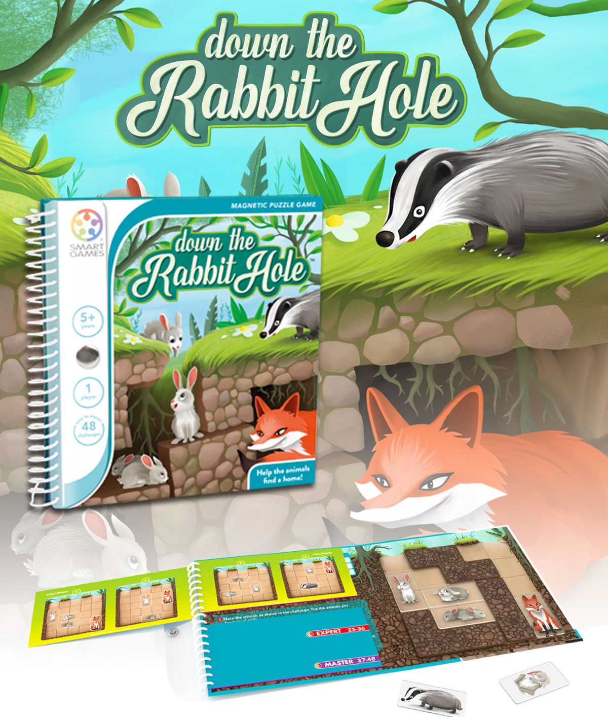 SMART GAMES, Down The Rabbit Hole สำหรับ 5 ปี+ ลิขสิทธิ์แท้เบลเยียม ร้านเป็นตัวแทนในไทย