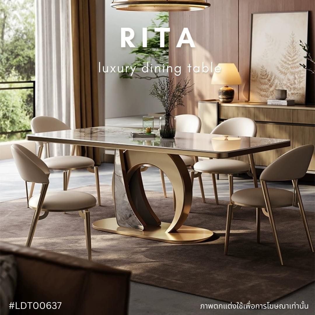 RITA luxury dining table 