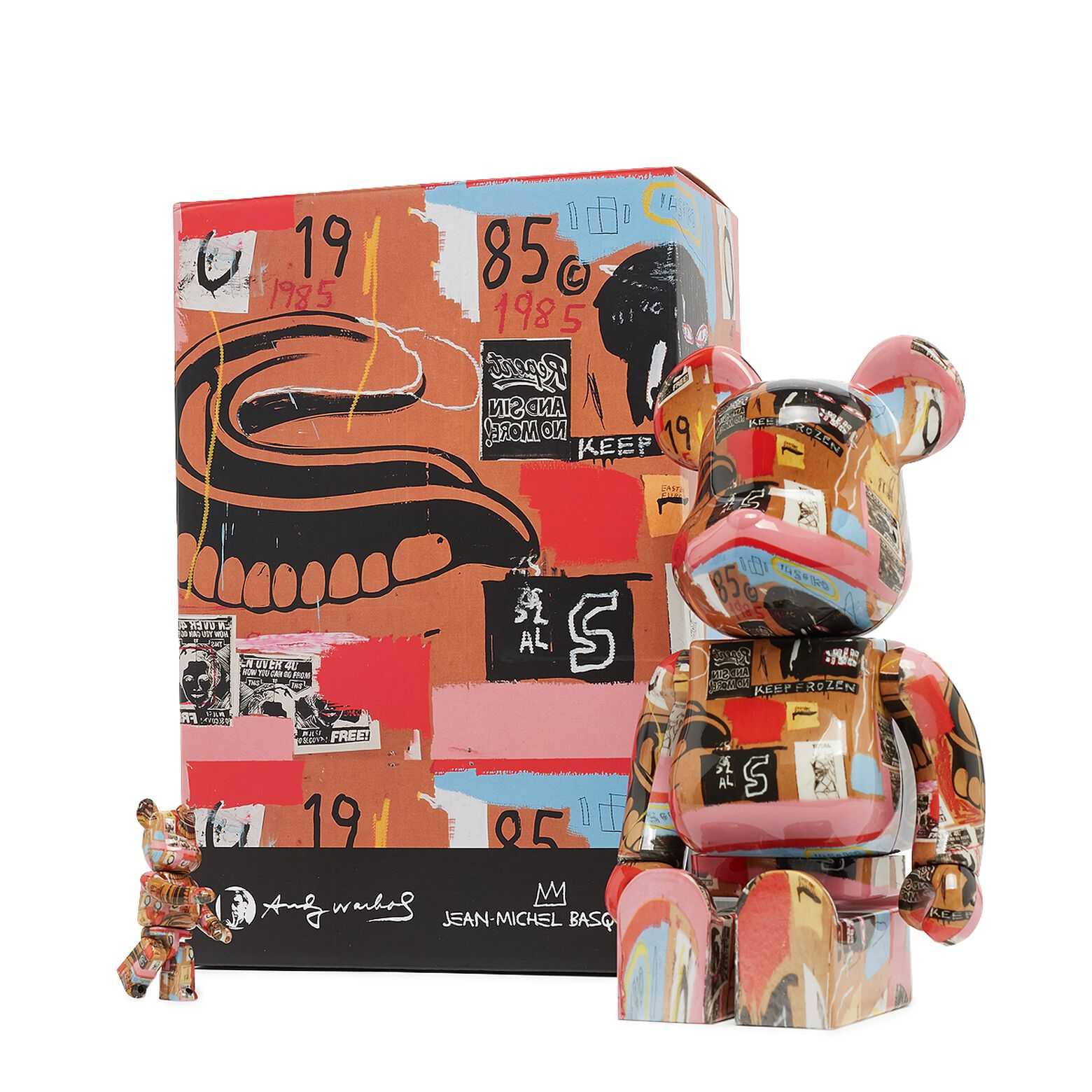 Be@rbrick Andy Warhol x Jean Michel Basquiat #2 100%+400%