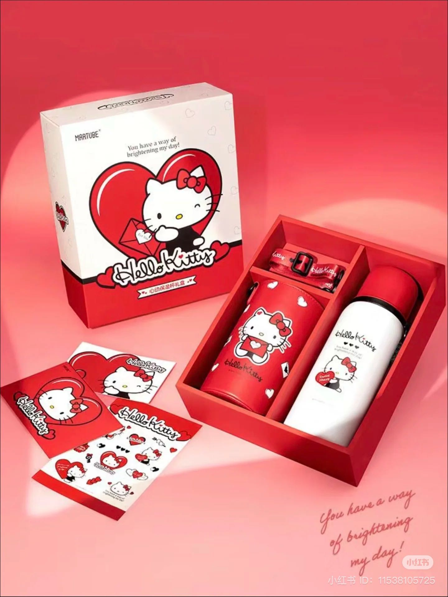 Box Set แก้วน้ำเก็บอุณหภูมิ Hello Kitty❤️🍎