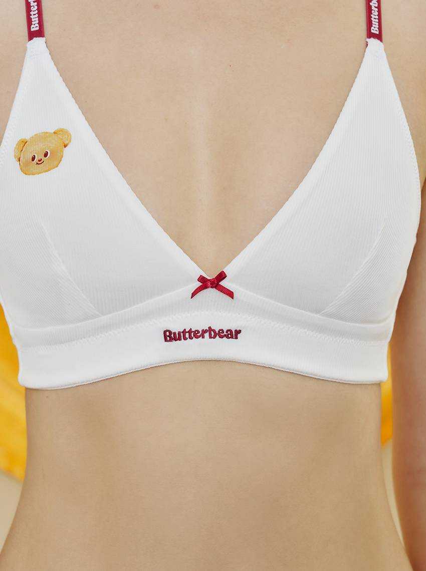 Butterbear x Sabina เสื้อชั้นในไร้โครง รหัส SBL24054CR - สีครีม
