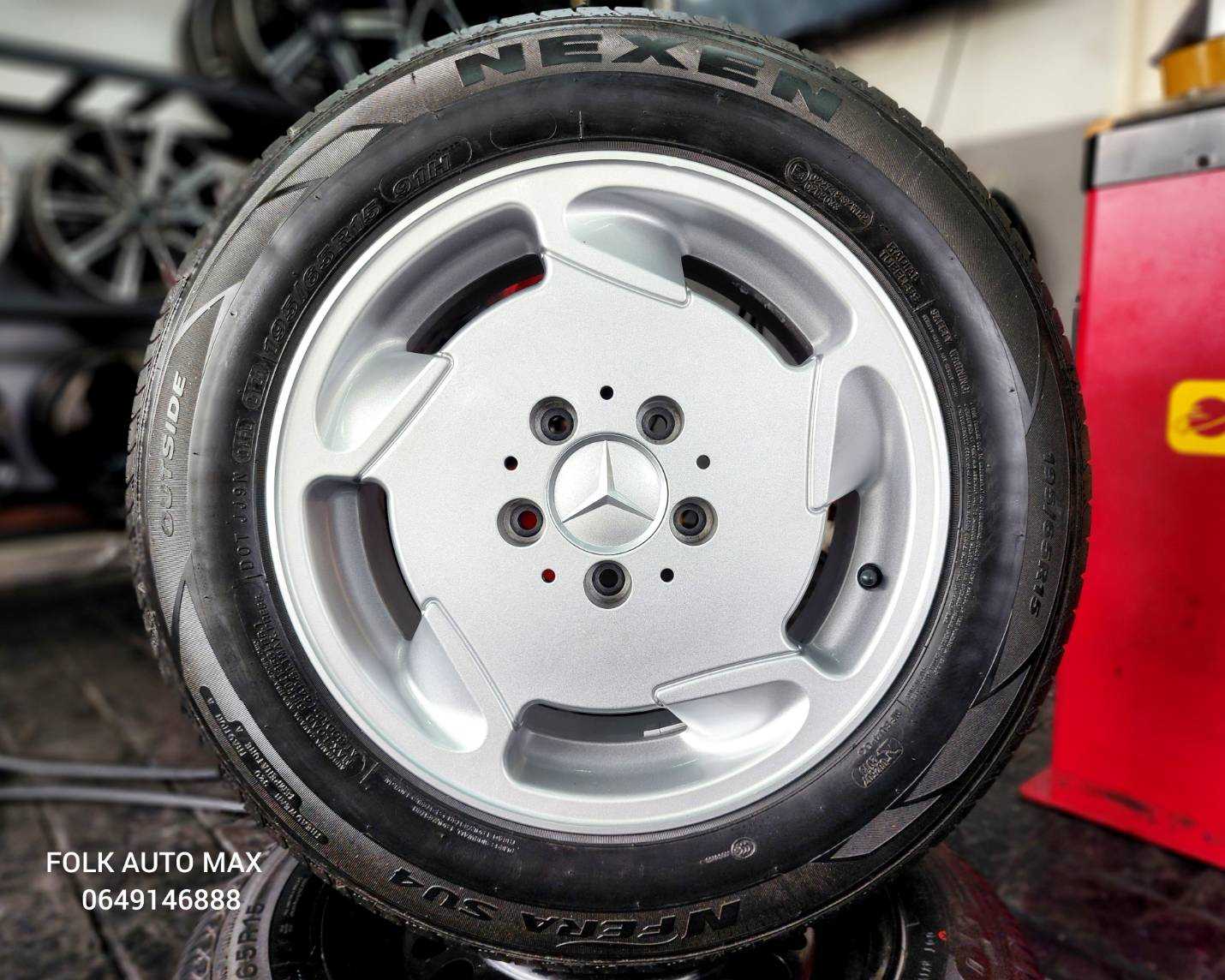 ล้อแท้ Mercedes Benz ขอบ 15 สภาพสวยไม่มีรอย พร้อมยาง Nexen ปี 21 195 65 15 สภาพสวย 1299168  55555