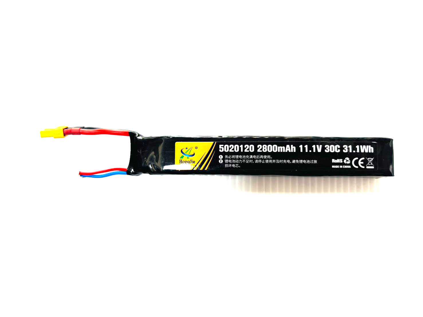 แบตเตอรี่ 11.1v Li-Po HongJie แท้