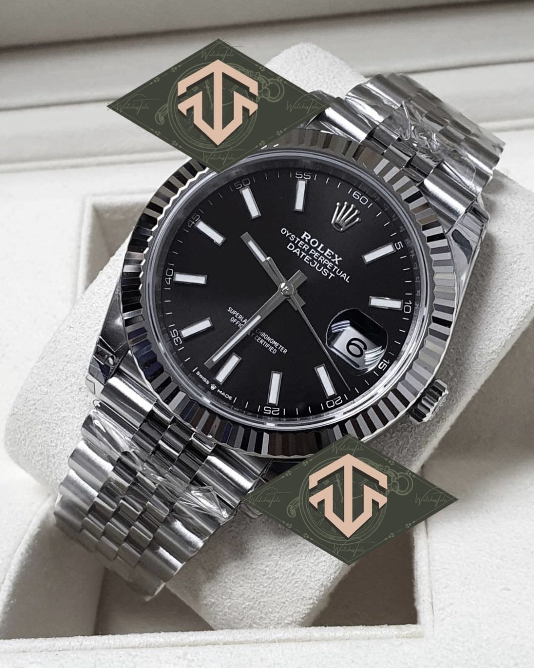 Rolex Datejust 41mm. Black Dial VSF Ref.126334 Jubilee 