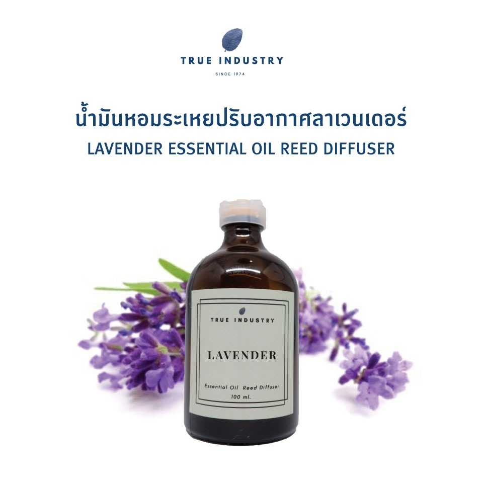 น้ำมันหอมระเหย ลาเวนเดอร์ สำหรับปรับอากาศ (Lavender Essential Oil Reed Diffuser)