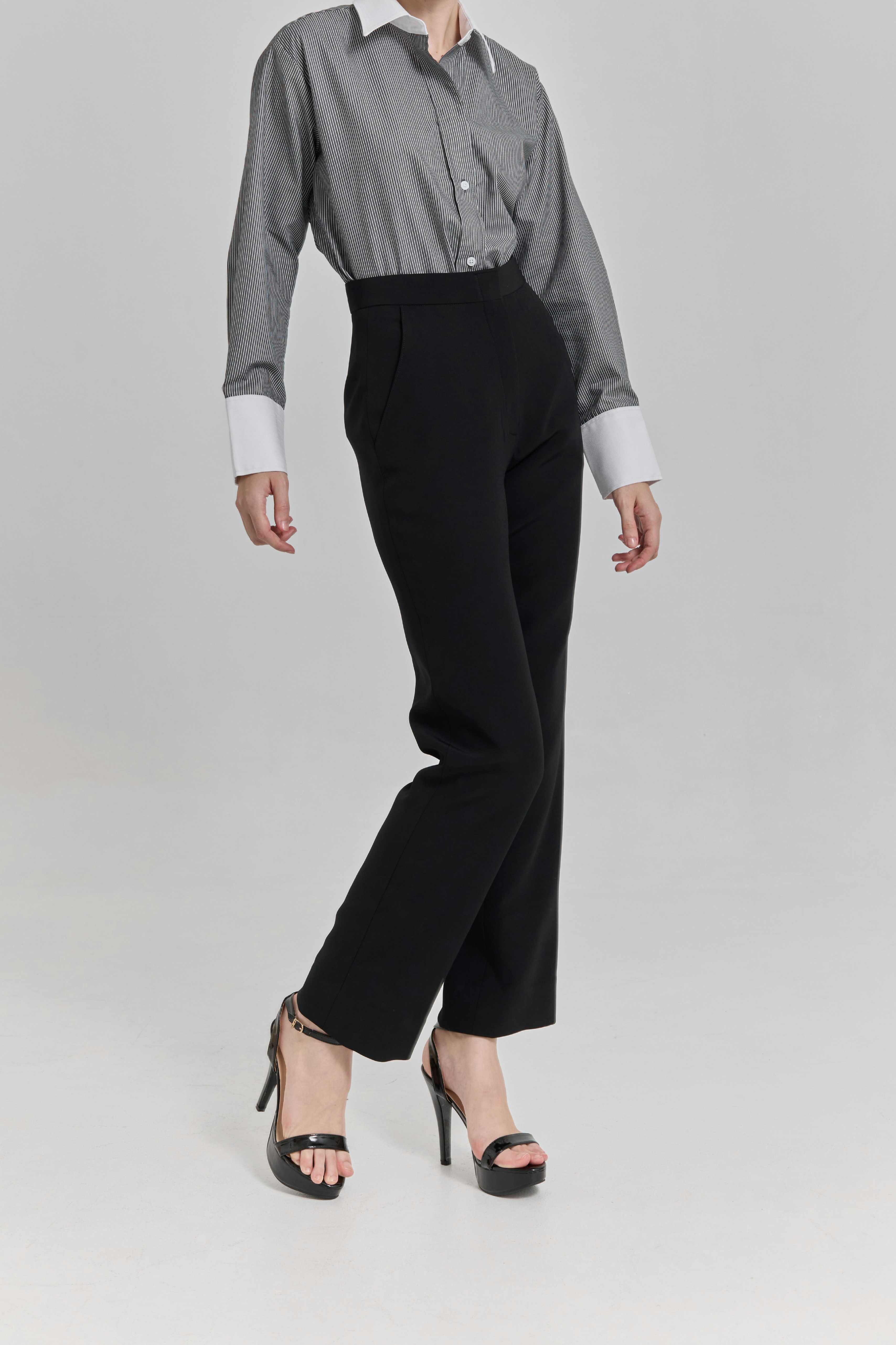 พร้อมส่ง Luxi Pants กางเกงทรงตรงสีดำ