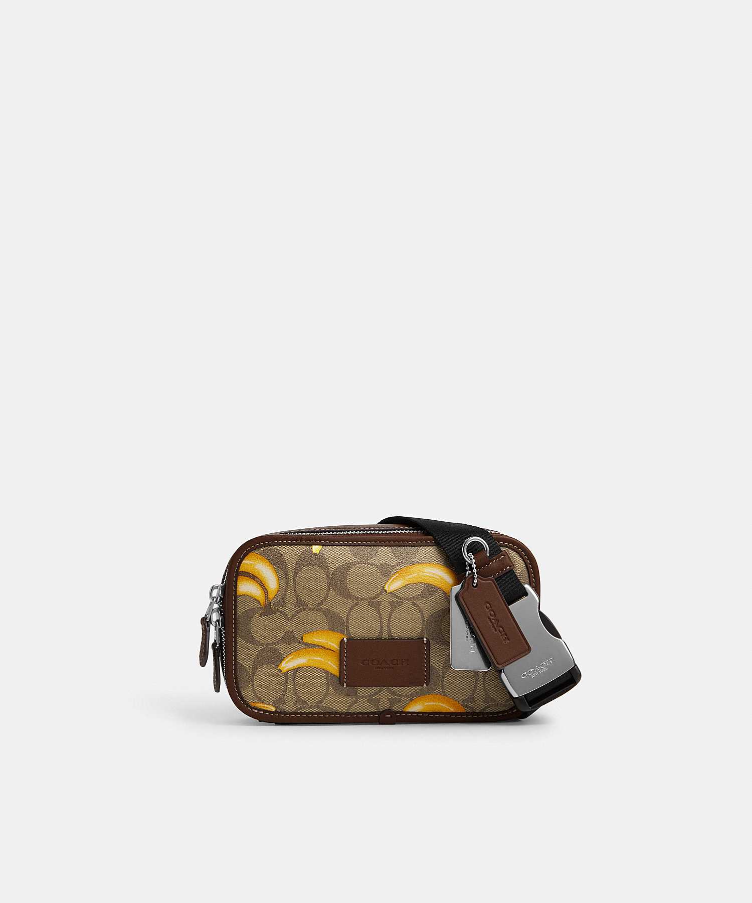 COACH WYATT BELT BAG IN SIGNATURE CANVAS WITH BANANA PRINT CR185 SVNM9