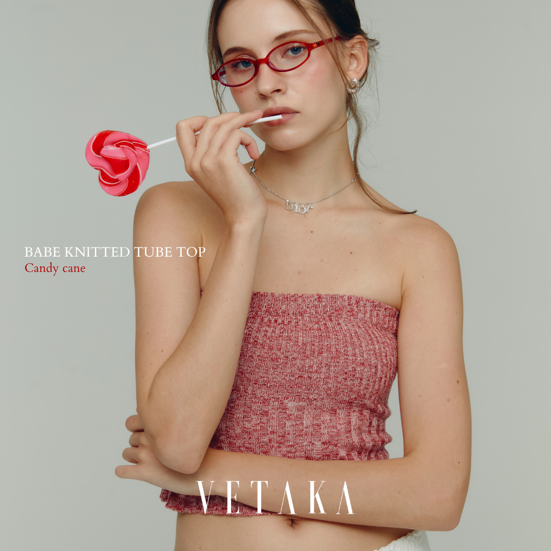 VETAKA Babe Knitted Tube top (เกาะอกทอไหมพรม)