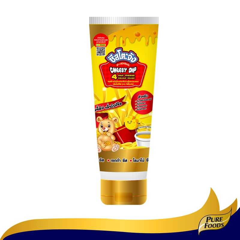 ชีสซี่ดิป กลิ่นโฟร์ชีส  ตราชีสโตะจัง Cheesy Dip 4 cheese Flavour ขนาด 90 กรัม