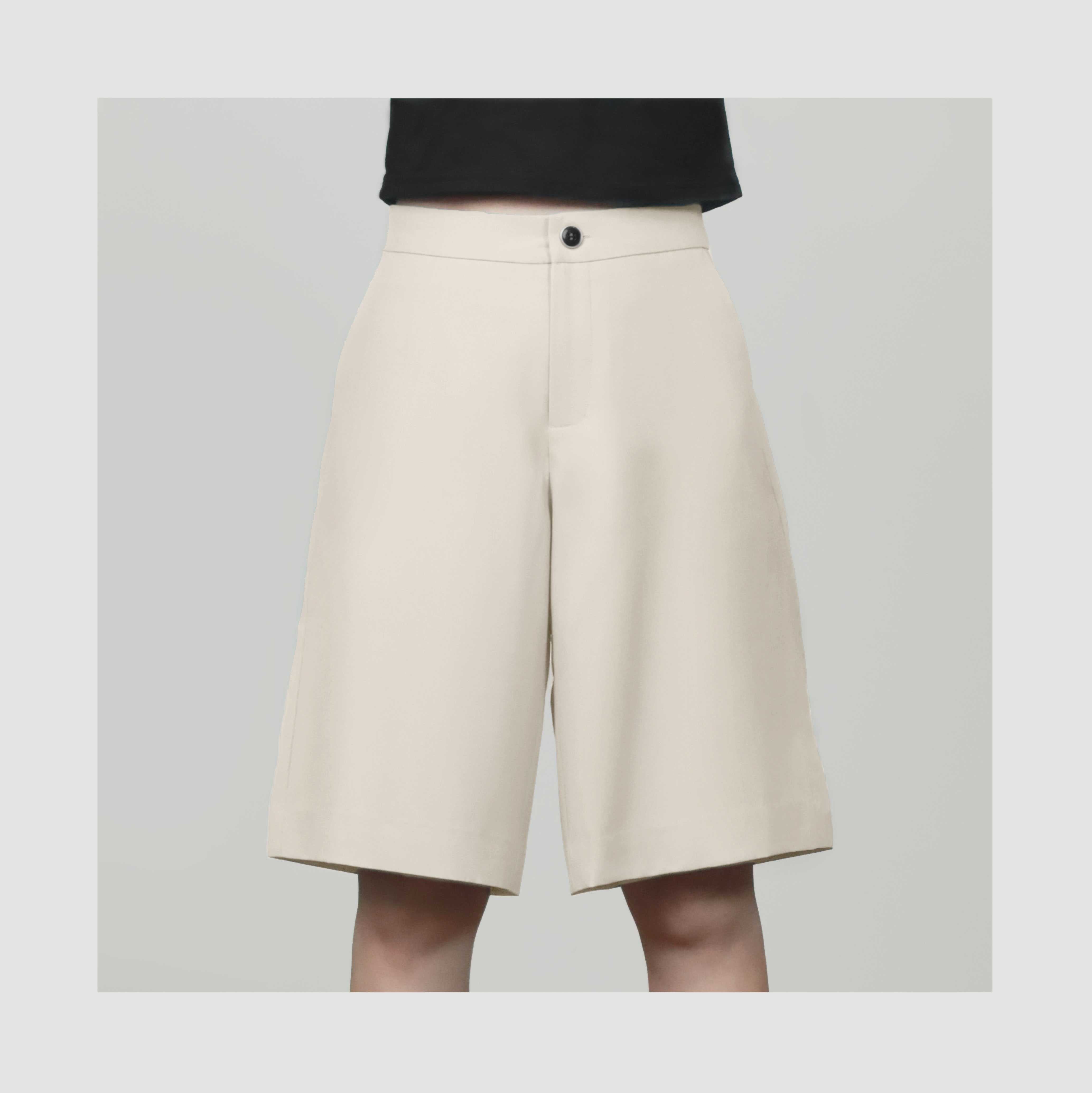 กางเกงขาสั้นผู้หญิง สีเบจ Bizarre Candy Shorts