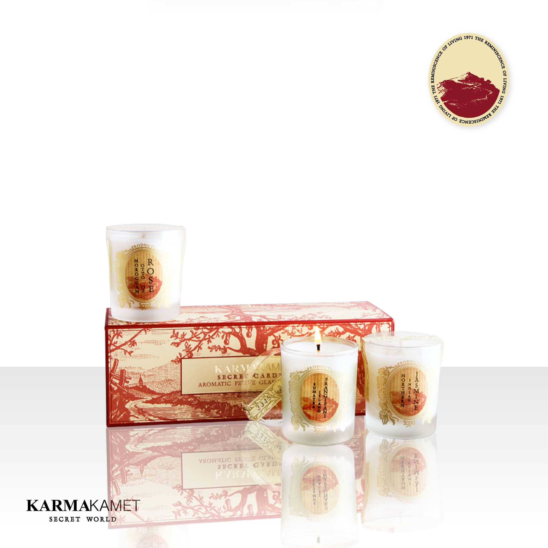 Aromatic Petite Glass Candle / Set