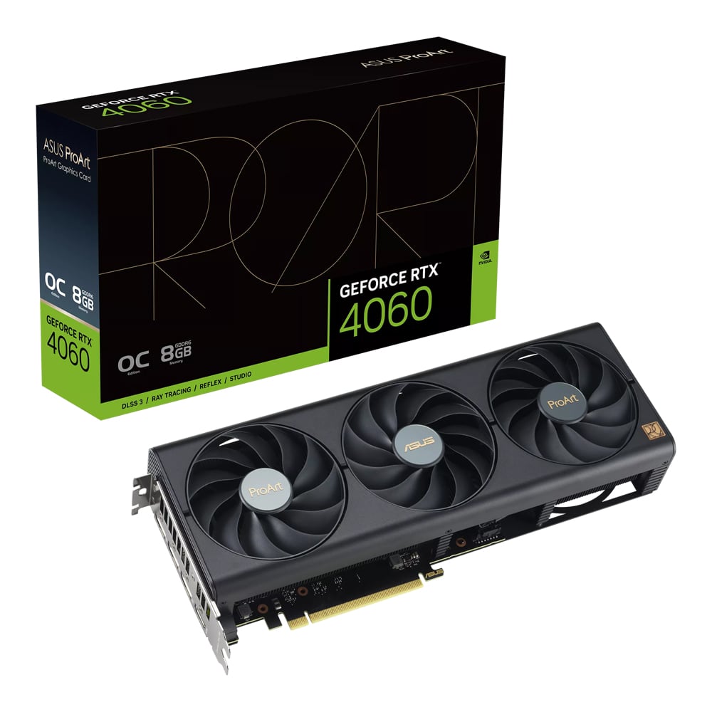 VGA (การ์ดแสดงผล) ASUS PROART GEFORCE RTX 4060 OC EDITION 8GB GDDR6 (PROART-RTX4060-O8G)