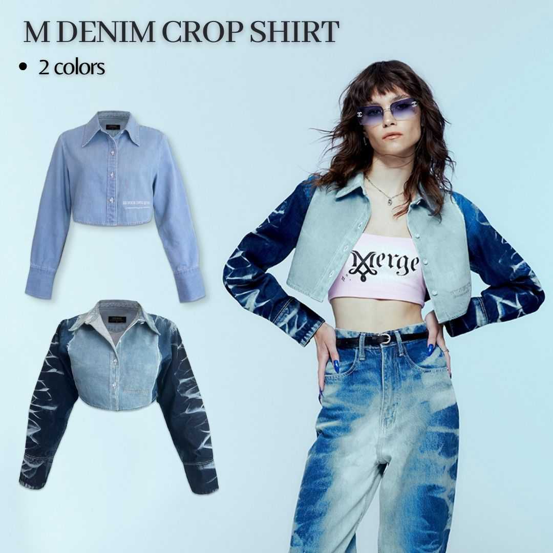 Merge Official - M Denim Crop Shirt 2 Colors